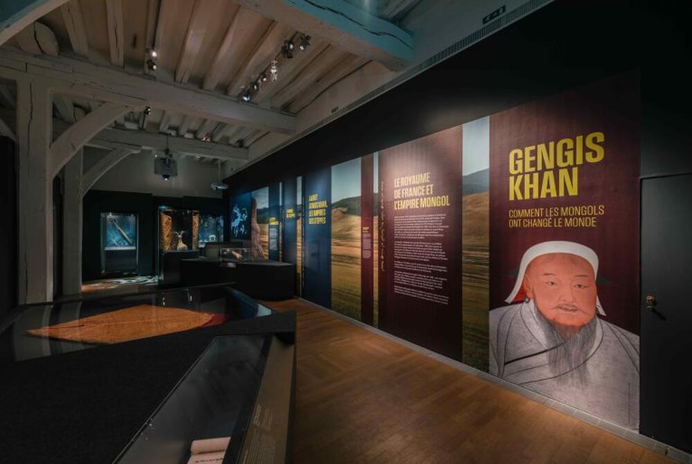 « Genghis Khan, comment les Mongols ont changé le monde ». Une exposition unique présentée au Château des ducs de Bretagne - Musée d'histoire de Nantes, mise en scène dans la gamme de Vitrines Modulaires Meyvaert. »