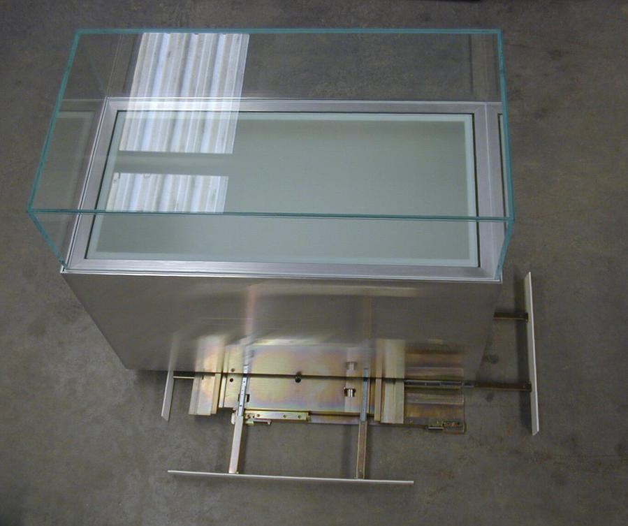 Earth quake proof museum display case